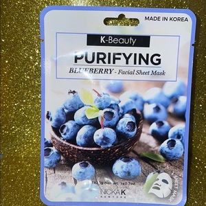 K-Beauty Purifying Blueberry - facial sheet mask